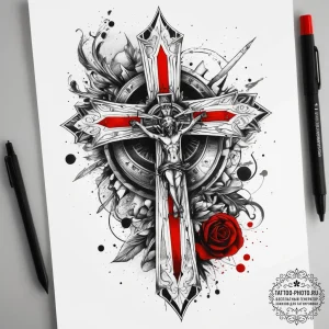 Tattoo sketch blessed self, concept art for t... - эскиз тату (№1758013910_0, 16.09.2025 09:11) — tattoo-photo.ru