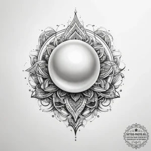 Tattoo sketch pearl - эскиз тату (№1758015464_0, 16.09.2025 09:37) — tattoo-photo.ru