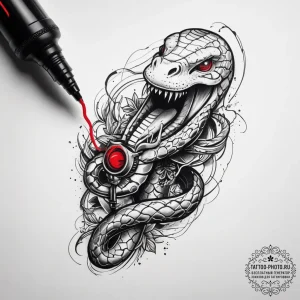 Tattoo sketch musician a microphone with a sn... - эскиз тату (№1758016642_0, 16.09.2025 09:57) — tattoo-photo.ru
