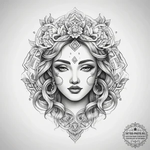 Tattoo sketch jade, ink illustration for tatt... - эскиз тату (№1758022123_0, 16.09.2025 11:28) — tattoo-photo.ru