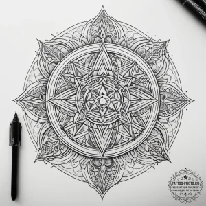 Tattoo sketch cosmic dwarf, tattoo drawing ou... - эскиз тату (№1758022317_0, 16.09.2025 11:31) — tattoo-photo.ru