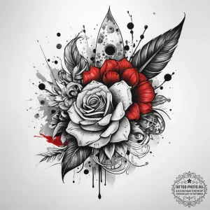 Tattoo sketch узор в виде руки, tattoo flash... - эскиз тату (№1758036156_0, 16.09.2025 15:22) — tattoo-photo.ru