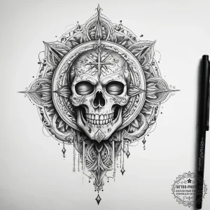 Tattoo sketch blessed ground - эскиз тату (№1758037525_0, 16.09.2025 15:45) — tattoo-photo.ru