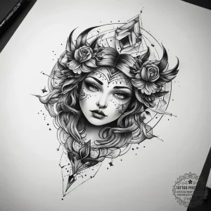 Tattoo sketch constellation, tattoo drawing o... - эскиз тату (№1758038314_0, 16.09.2025 15:58) — tattoo-photo.ru