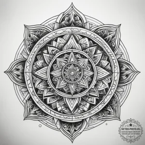 Tattoo sketch cosmic tale, tattoo sketch desi... - эскиз тату (№1758039689_0, 16.09.2025 16:21) — tattoo-photo.ru