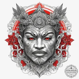 Tattoo sketch irezumi храм, tattoo line art,... - эскиз тату (№1758043197_0, 16.09.2025 17:19) — tattoo-photo.ru