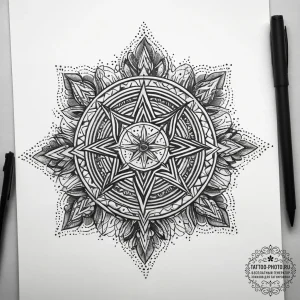 Tattoo sketch cosmic essence, tattoo sketch d... - эскиз тату (№1758043969_0, 16.09.2025 17:32) — tattoo-photo.ru