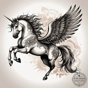Tattoo sketch pegasus, tattoo sketch design,... - эскиз тату (№1758045895_0, 16.09.2025 18:04) — tattoo-photo.ru