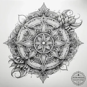 Tattoo sketch sculpting an abstract form, ink... - эскиз тату (№1758048603_0, 16.09.2025 18:50) — tattoo-photo.ru