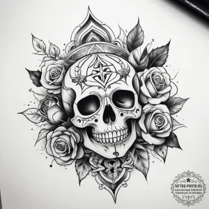 Tattoo sketch spiritual representation, tatto... - эскиз тату (№1758048798_0, 16.09.2025 18:53) — tattoo-photo.ru