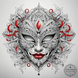Tattoo sketch mask, tattoo sketch design, on... - эскиз тату (№1758049573_0, 16.09.2025 19:06) — tattoo-photo.ru
