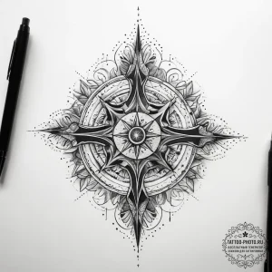 Tattoo sketch cosmic spring, concept art for... - эскиз тату (№1758050543_0, 16.09.2025 19:22) — tattoo-photo.ru