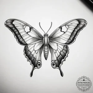 Tattoo sketch atlas moth, concept art for tat... - эскиз тату (№1758057717_0, 16.09.2025 21:21) — tattoo-photo.ru