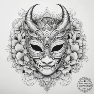 Tattoo sketch masquerade mask tattoo, tattoo... - эскиз тату (№1758067201_0, 17.09.2025 00:00) — tattoo-photo.ru