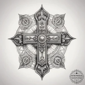 Tattoo sketch holy land, tattoo drawing outli... - эскиз тату (№1758068395_0, 17.09.2025 00:19) — tattoo-photo.ru
