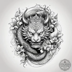 Tattoo sketch spiritual symbol, tattoo sketch... - эскиз тату (№1758069995_0, 17.09.2025 00:46) — tattoo-photo.ru