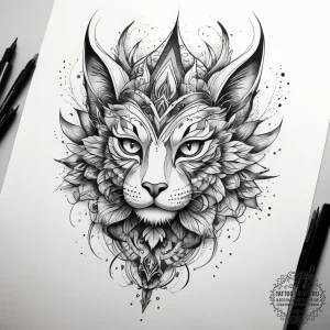 Tattoo sketch ember, tattoo line art, waterco... - эскиз тату (№1758072754_0, 17.09.2025 01:32) — tattoo-photo.ru