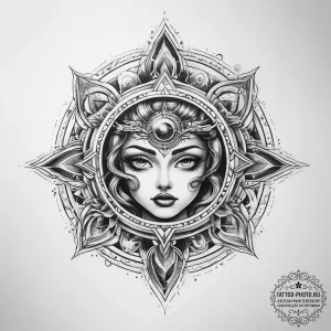 Tattoo sketch cosmic dimension - эскиз тату (№1758075112_0, 17.09.2025 02:11) — tattoo-photo.ru