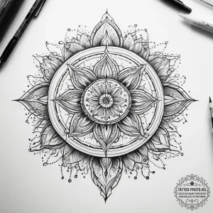 Tattoo sketch cosmic spring, tattoo line art,... - эскиз тату (№1758075905_0, 17.09.2025 02:25) — tattoo-photo.ru