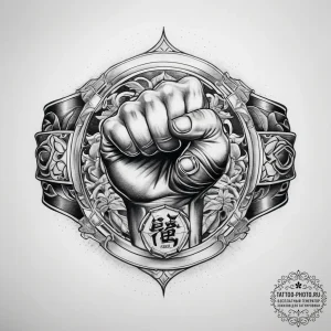 Tattoo sketch martial arts karate belt with a... - эскиз тату (№1758077503_0, 17.09.2025 02:51) — tattoo-photo.ru