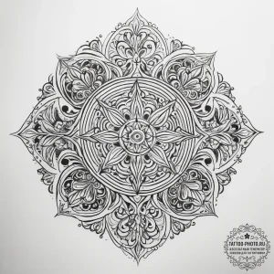 Tattoo sketch ornamental узор - эскиз тату (№1758080238_0, 17.09.2025 03:37) — tattoo-photo.ru