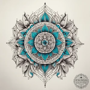 Tattoo sketch turquoise, tattoo flash sheet d... - эскиз тату (№1758081430_0, 17.09.2025 03:57) — tattoo-photo.ru