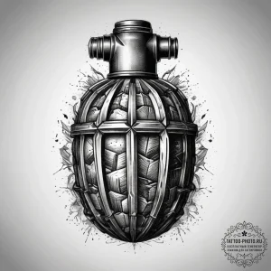 Tattoo sketch узор в виде гранаты, concept ar... - эскиз тату (№1758085570_0, 17.09.2025 05:06) — tattoo-photo.ru