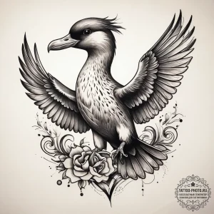 Tattoo sketch shearwater, tattoo flash sheet... - эскиз тату (№1758088898_0, 17.09.2025 06:01) — tattoo-photo.ru