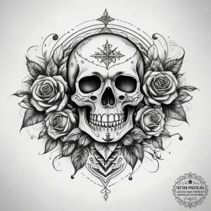 Tattoo sketch genuine, concept art for tattoo... - эскиз тату (№1758089882_0, 17.09.2025 06:18) — tattoo-photo.ru