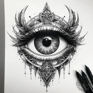 Tattoo sketch odin's eye, tattoo sketch desig... - эскиз тату (№1758091073_0, 17.09.2025 06:37) — tattoo-photo.ru