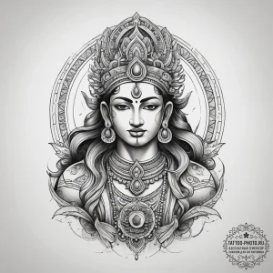 Tattoo sketch god vishnu's ten avatars, artis... - эскиз тату (№1758091470_0, 17.09.2025 06:44) — tattoo-photo.ru