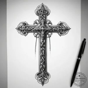 Tattoo sketch chain, ink illustration for tat... - эскиз тату (№1758094205_0, 17.09.2025 07:30) — tattoo-photo.ru