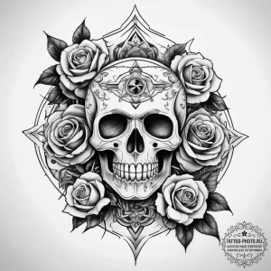 Tattoo sketch cosmic story, ink illustration... - эскиз тату (№1758094401_0, 17.09.2025 07:33) — tattoo-photo.ru