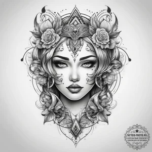 Tattoo sketch makeup tattoo, tattoo sketch de... - эскиз тату (№1758096807_0, 17.09.2025 08:13) — tattoo-photo.ru
