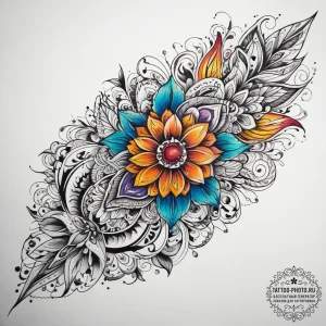 Tattoo sketch amber, tattoo line art, vibrant... - эскиз тату (№1758097008_0, 17.09.2025 08:16) — tattoo-photo.ru