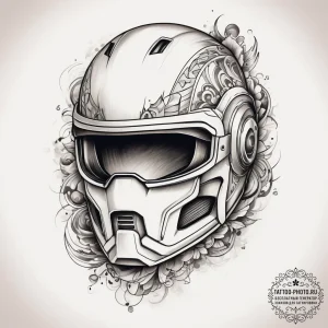 Tattoo sketch helmet, tattoo drawing outline,... - эскиз тату (№1758099763_0, 17.09.2025 09:02) — tattoo-photo.ru