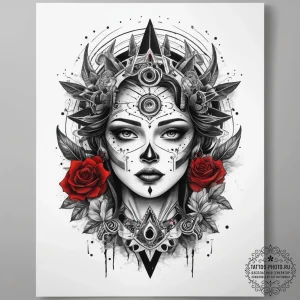 Tattoo sketch cosmic lore, tattoo sketch desi... - эскиз тату (№1758105365_0, 17.09.2025 10:36) — tattoo-photo.ru