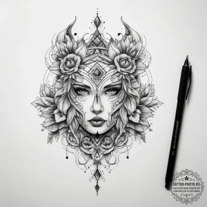 Tattoo sketch beginning, tattoo drawing outli... - эскиз тату (№1758112229_0, 17.09.2025 12:30) — tattoo-photo.ru