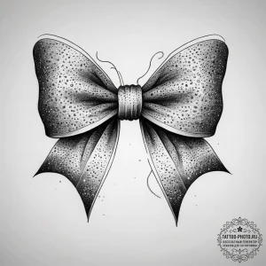 Tattoo sketch бант, tattoo line art, realisti... - эскиз тату (№1758118285_0, 17.09.2025 14:11) — tattoo-photo.ru