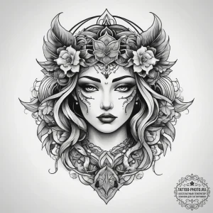 Tattoo sketch strength, tattoo flash sheet de... - эскиз тату (№1758120811_0, 17.09.2025 14:53) — tattoo-photo.ru