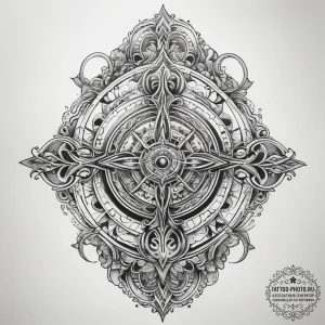 Tattoo sketch cartouche with a name, tattoo f... - эскиз тату (№1758122557_0, 17.09.2025 15:22) — tattoo-photo.ru