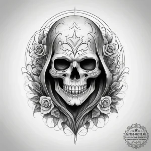 Tattoo sketch ghost, tattoo sketch design, bl... - эскиз тату (№1758124693_0, 17.09.2025 15:58) — tattoo-photo.ru