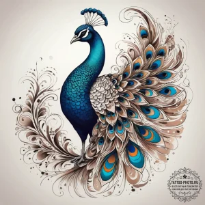 Tattoo sketch peacock tattoo, tattoo sketch d... - эскиз тату (№1758125479_0, 17.09.2025 16:11) — tattoo-photo.ru