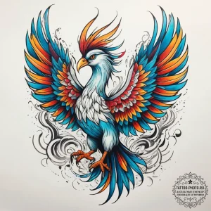 Tattoo sketch phoenix, tattoo drawing outline... - эскиз тату (№1758127499_0, 17.09.2025 16:44) — tattoo-photo.ru