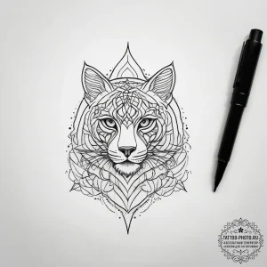 Tattoo sketch small earring, tattoo flash she... - эскиз тату (№1758128697_0, 17.09.2025 17:04) — tattoo-photo.ru