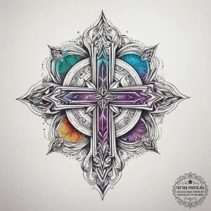 Tattoo sketch mystical emblem, tattoo line ar... - эскиз тату (№1758132300_0, 17.09.2025 18:05) — tattoo-photo.ru