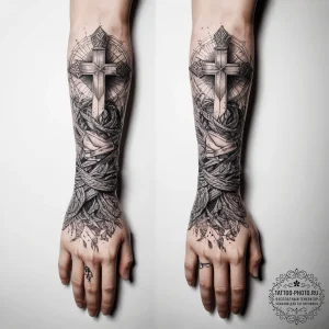 Tattoo sketch hands with a rope, concept art... - эскиз тату (№1758137796_0, 17.09.2025 19:36) — tattoo-photo.ru