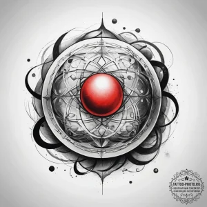 Tattoo sketch cosmic sphere, concept art for... - эскиз тату (№1758139582_0, 17.09.2025 20:06) — tattoo-photo.ru