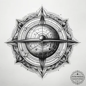 Tattoo sketch cosmic sphere, concept art for... - эскиз тату (№1758146091_0, 17.09.2025 21:54) — tattoo-photo.ru