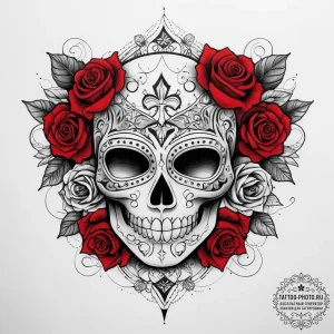 Tattoo sketch mask, tattoo sketch design, on... - эскиз тату (№1758147110_0, 17.09.2025 22:11) — tattoo-photo.ru